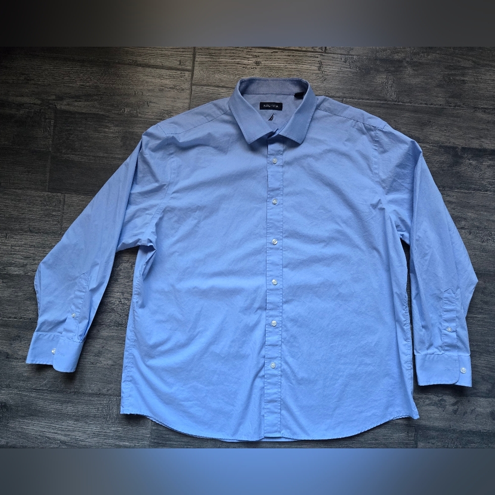 Nautica Sky Blue Men's Button-Down Shirt